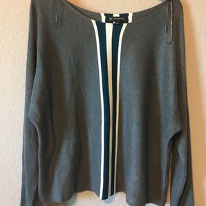 INC grey rayon sweater